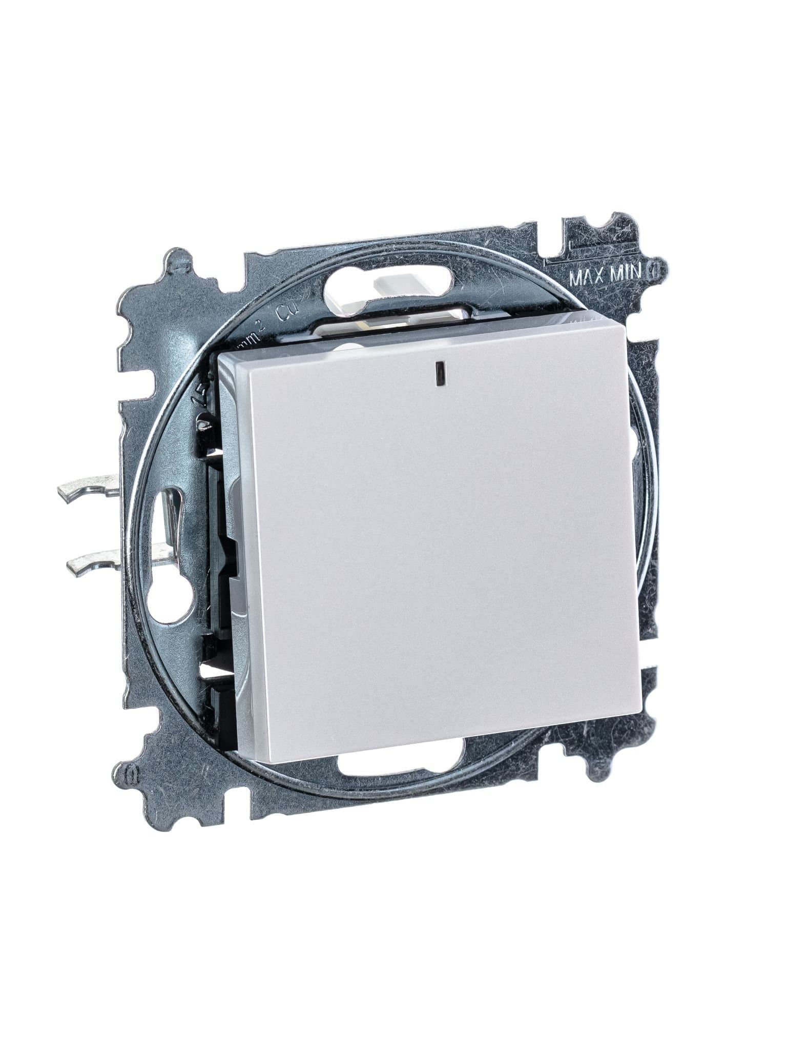 ABB EPJ Levit жемчуг / ледяной Переключатель 1-кл, с ориент, подсветкой 2CHH590646A6068 — миниатюра 5
