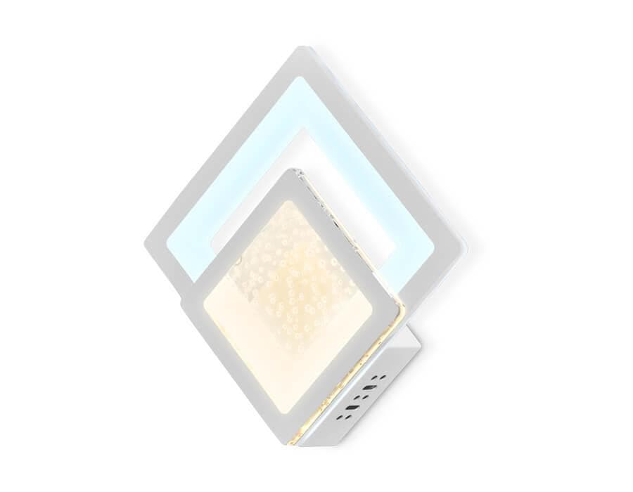 Ambrella Настенный светодиодный светильник FA426 WH белый 3000K+6400K 25W 270*270*60 — миниатюра 1