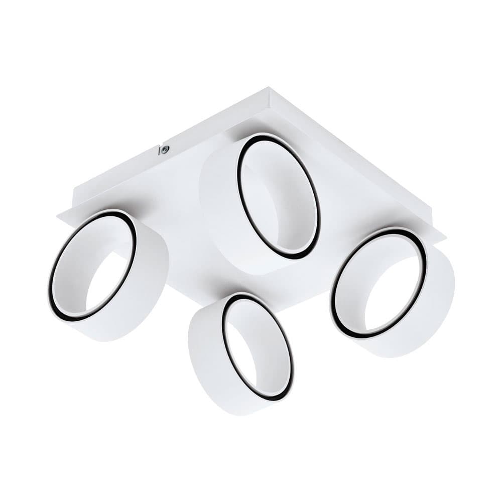 Eglo 39587 Светодиодный настенно-потолочный светильник ALBARIZA, 4x5W(LED), алюминий, сталь, белый, хром