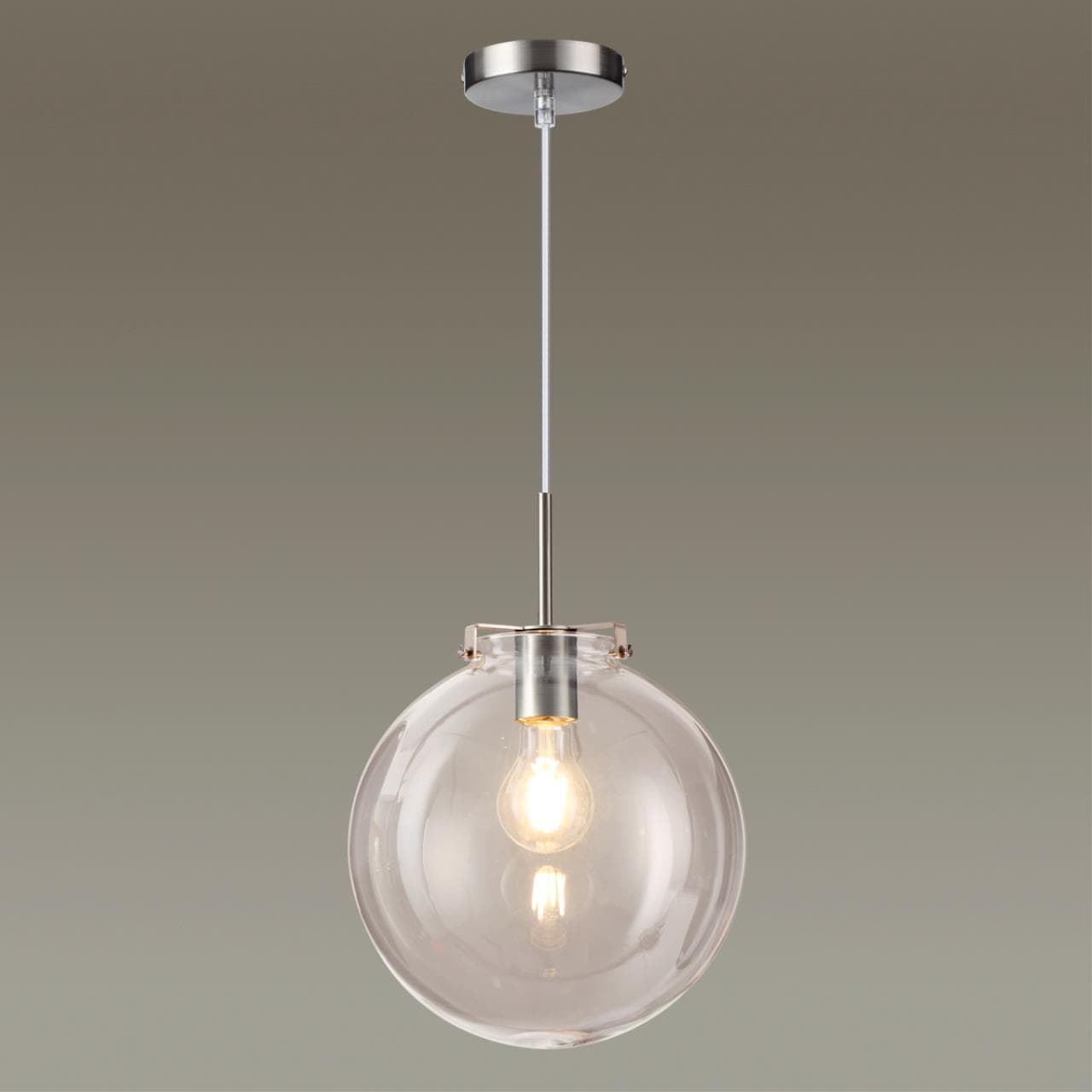 Lumion 4590/1A SUSPENTIONI LN21 никель Подвес E27 60W 220V TREVOR — миниатюра 3