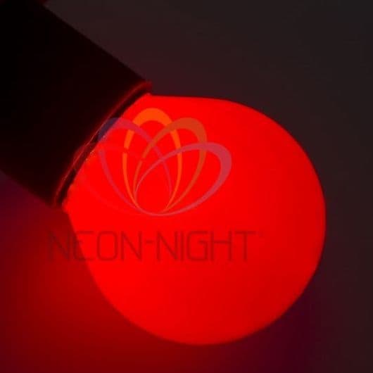 NEON-NIGHT Лампа накаливания e27 10 Вт красная колба 401-112 — миниатюра 2