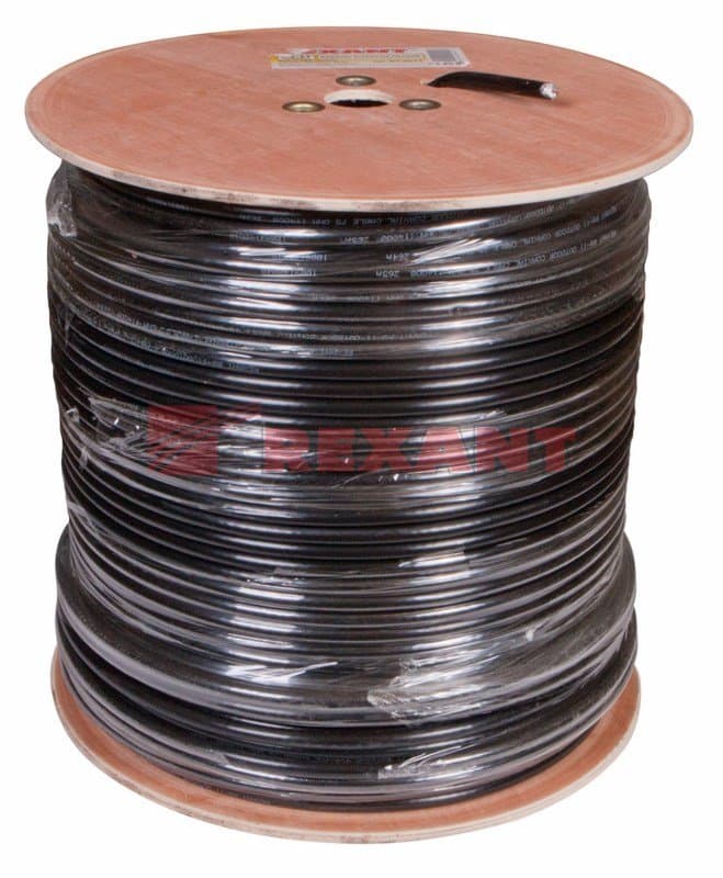 Кабель RG-11U (75 Ом) 305м OUTDOOR Rexant 01-3011 — миниатюра 2