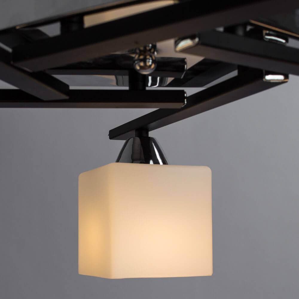 Arte Lamp Visuale Черный/Белый Светильник потолочный 5x60W 5xE27 A8165PL-5BK — миниатюра 4