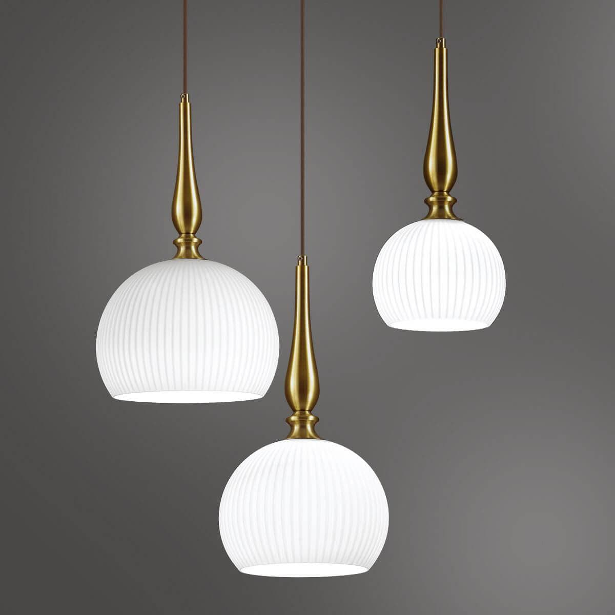 Odeon Light 4765/1 ODL21 белый/бронзовый Подвес E27 60W RUNGA — миниатюра 4