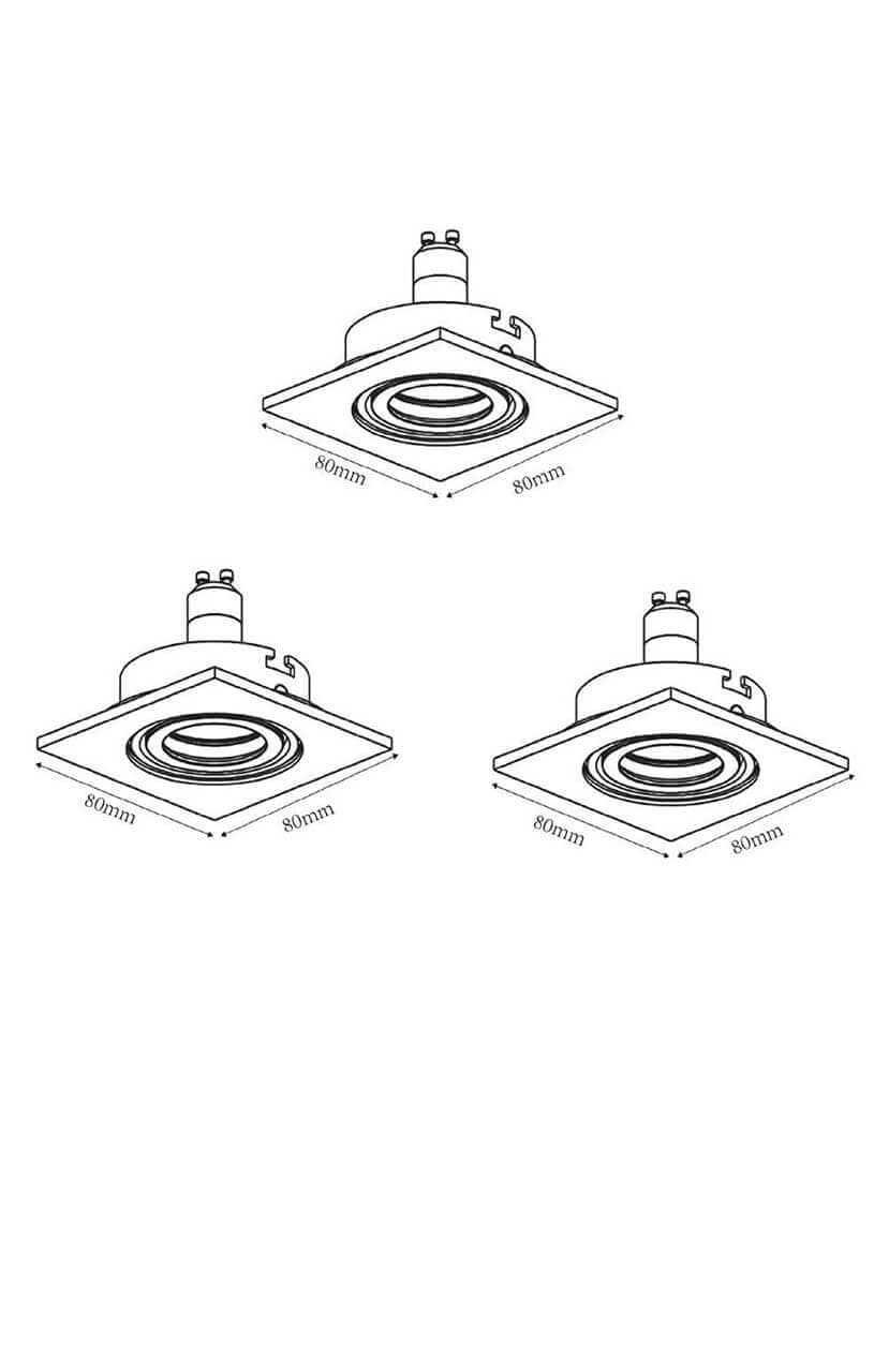 Lucide Focus Металл Встраиваемый светильник GU10/LED 5 11002/15/12 — миниатюра 4