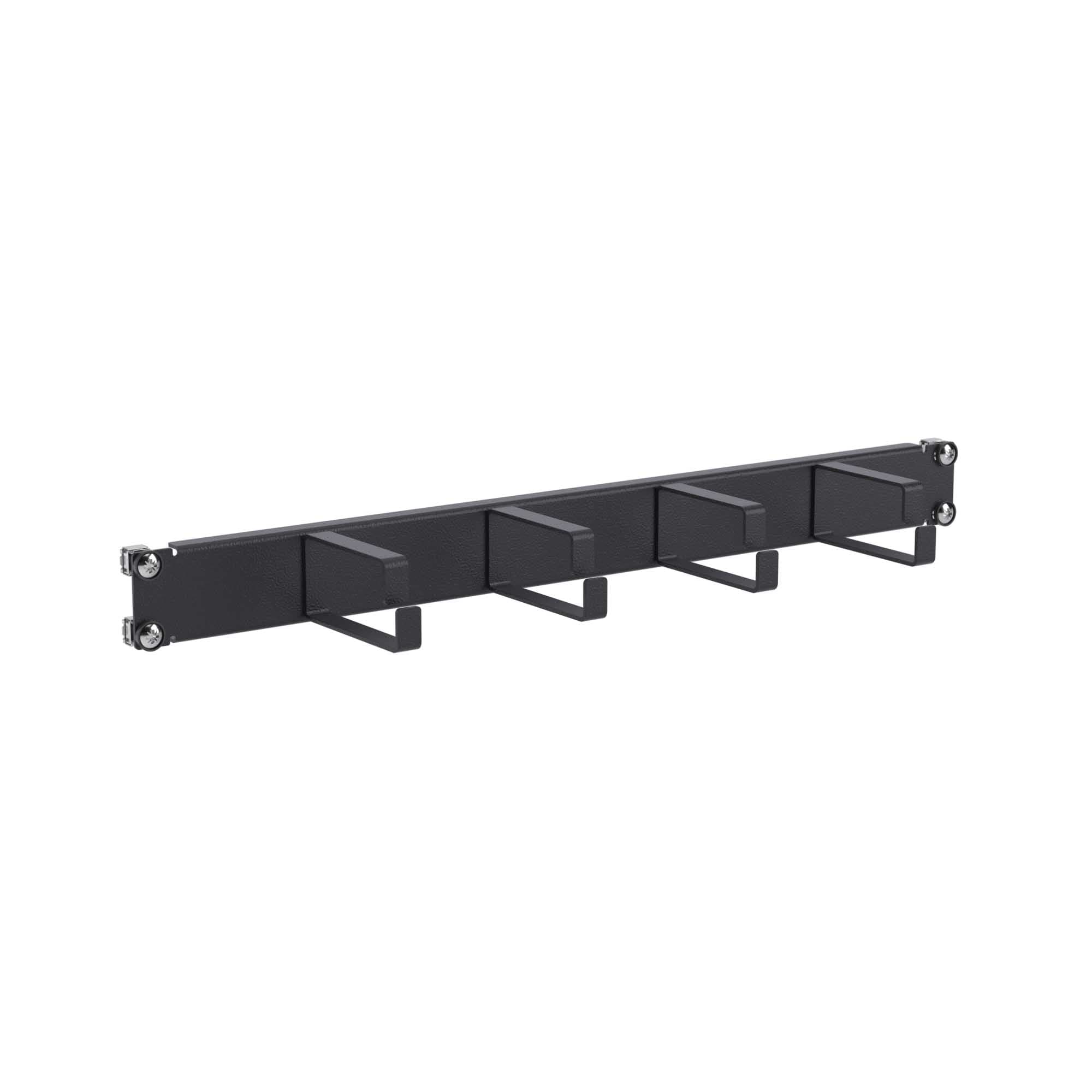 DKC Кабельный органайзер 4 кольца 1U для 19" IT-корпусов, RAL9005
