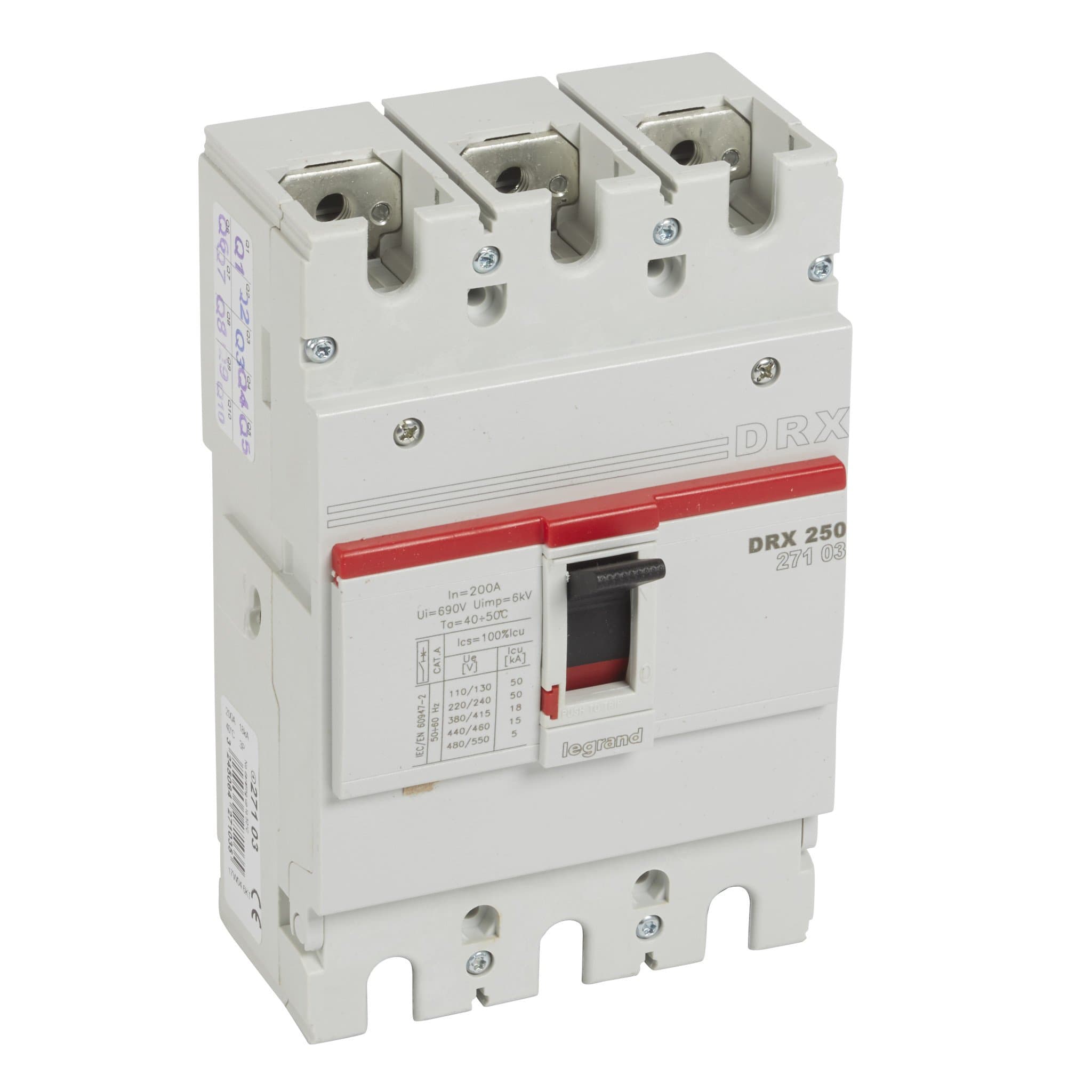 Legrand DRX250 термомагнитный 200A 3П 18KA 027103 — миниатюра 1