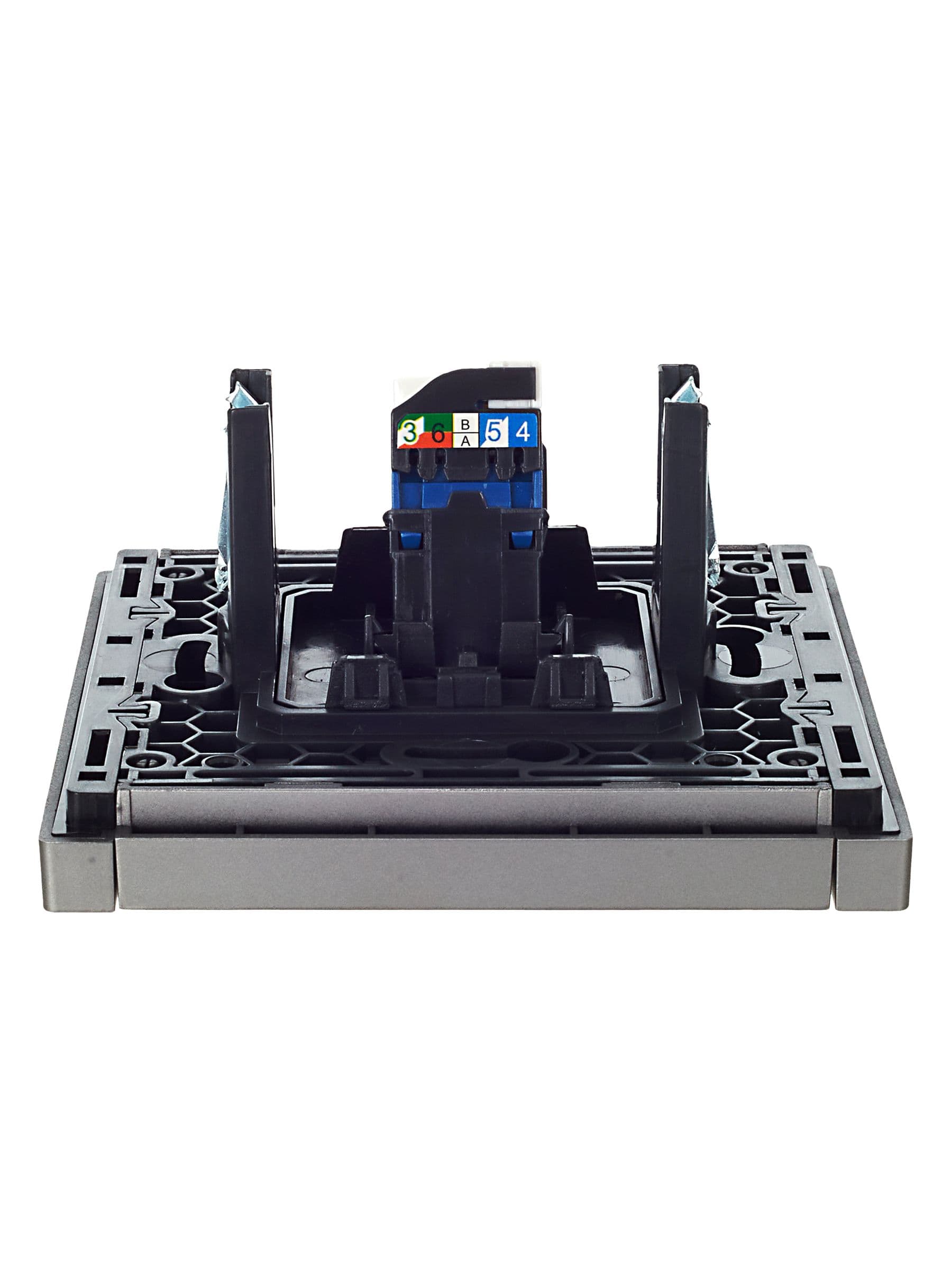 IEK FORTE&PIANO Сталь Розетка комп. RJ45 кат.6 FP531 — миниатюра 5