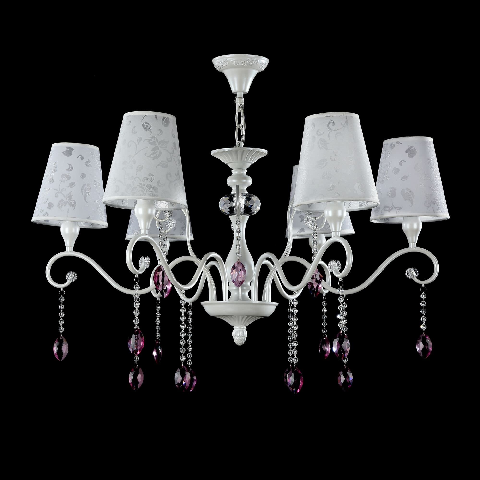 Freya Classic Adelaide Жемчужный белый Люстра E14 40W FR2306-PL-06-W — миниатюра 5