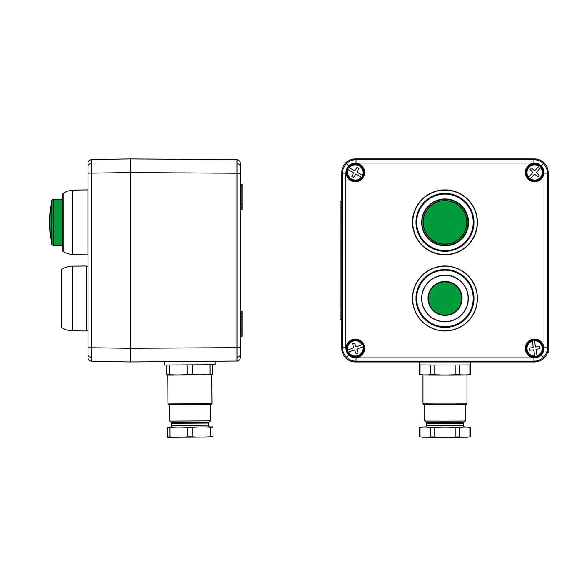DKC CPE-P-03-(1xP1G(11)-1xLG(250))-1xKH2MHK(C)1Ex d e IIC Т5 Gb / Ex tb IIIC T95°C Db IP66 / КЗ