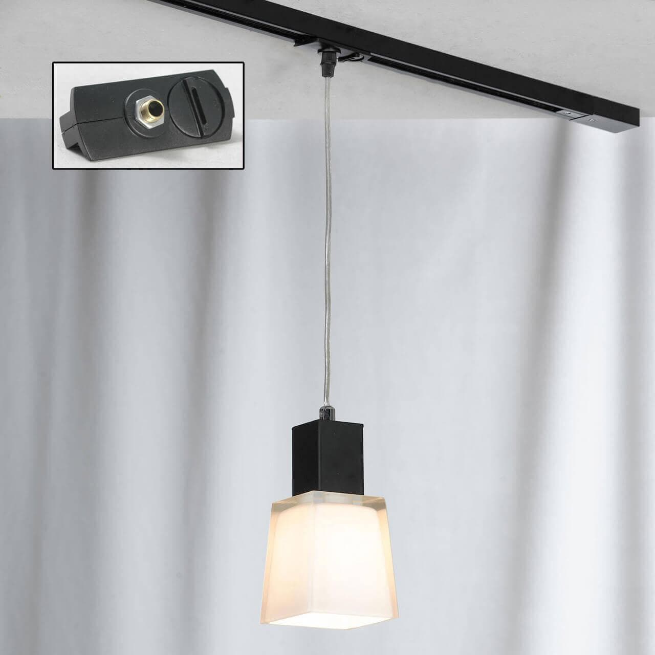 Lussole PROMO 2 Металл Хром / черный Стекло трековый светильник однофазный E14 40W LSC-2506-01-TAB — миниатюра 1