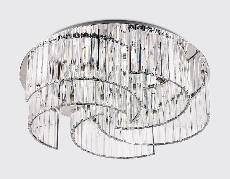 Ambrella Потолочный светильник TR5205/6 CH/CL хром/прозрачный  E27/6 max 40W D600*180 — миниатюра 3