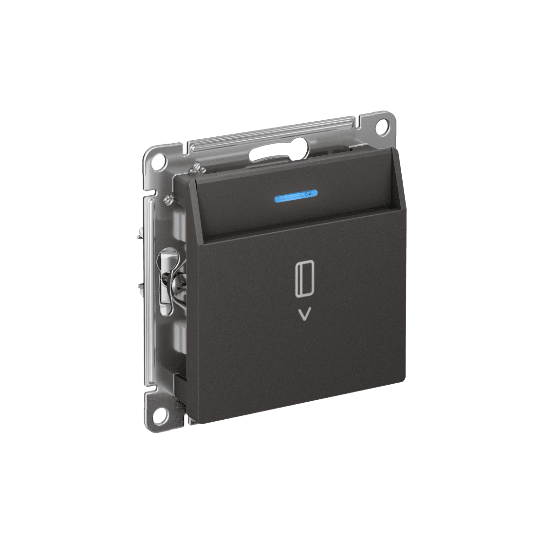 Systeme Electric AtlasDesign Базальт Выключатель карточный с подсветкой, 10А, без задержки отключения, механизм — миниатюра 2