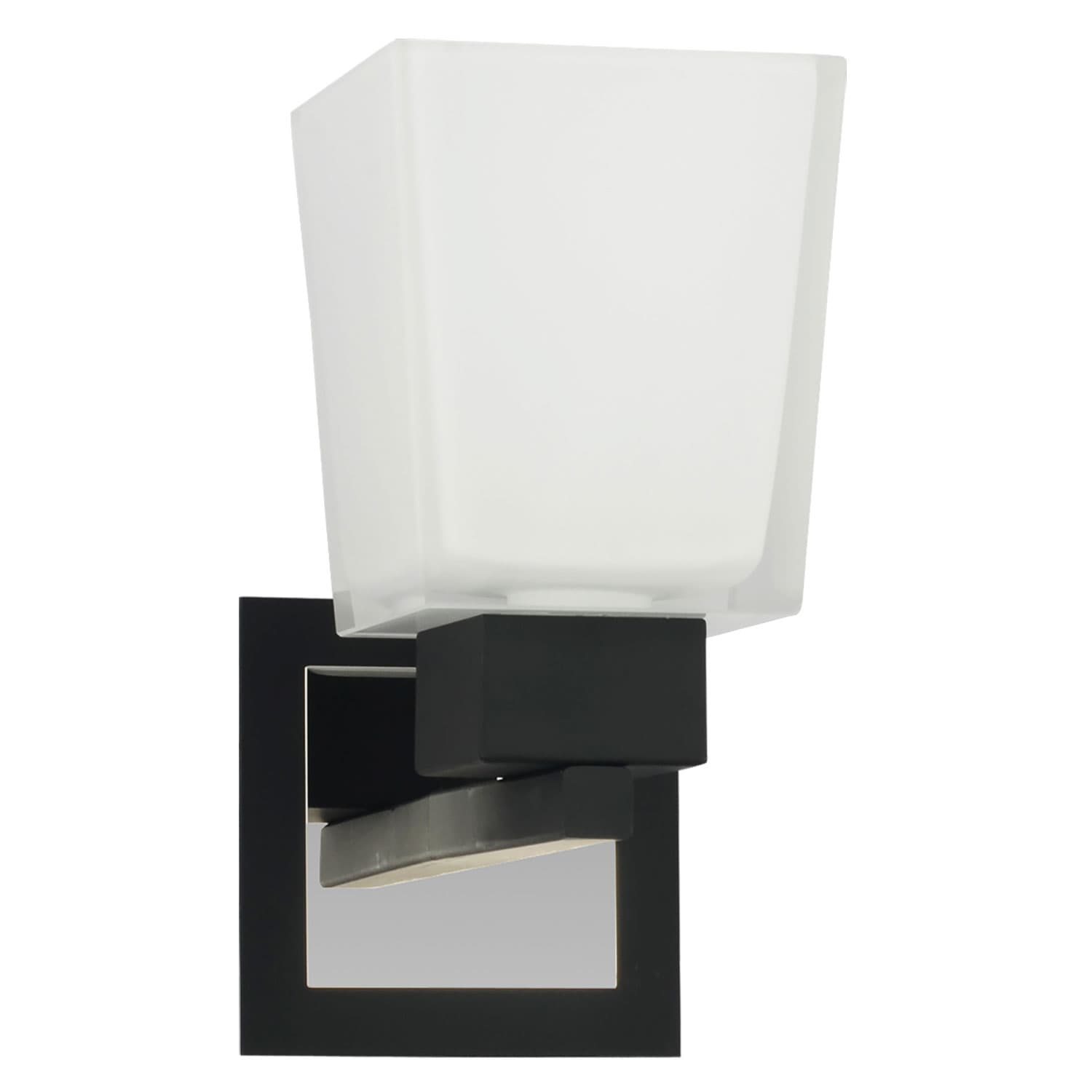 Lussole PROMO 2 Металл Хром / черный Стекло Светильник настенный E14 40W LSC-2501-01