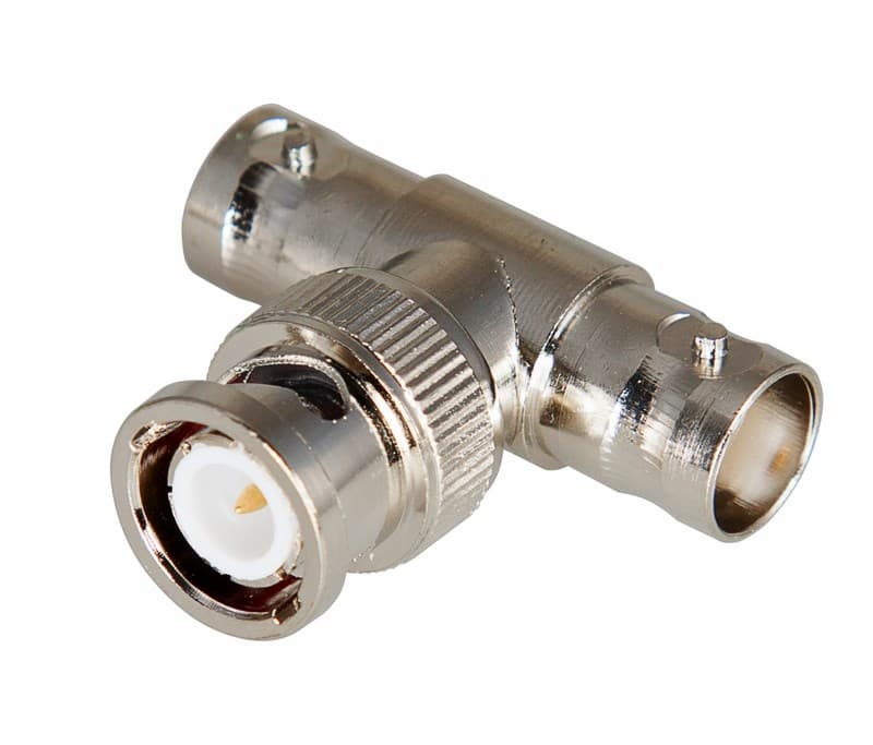 Переход штекер BNC - x2 гнезда BNC (тройник) Rexant 05-3301 — миниатюра 1
