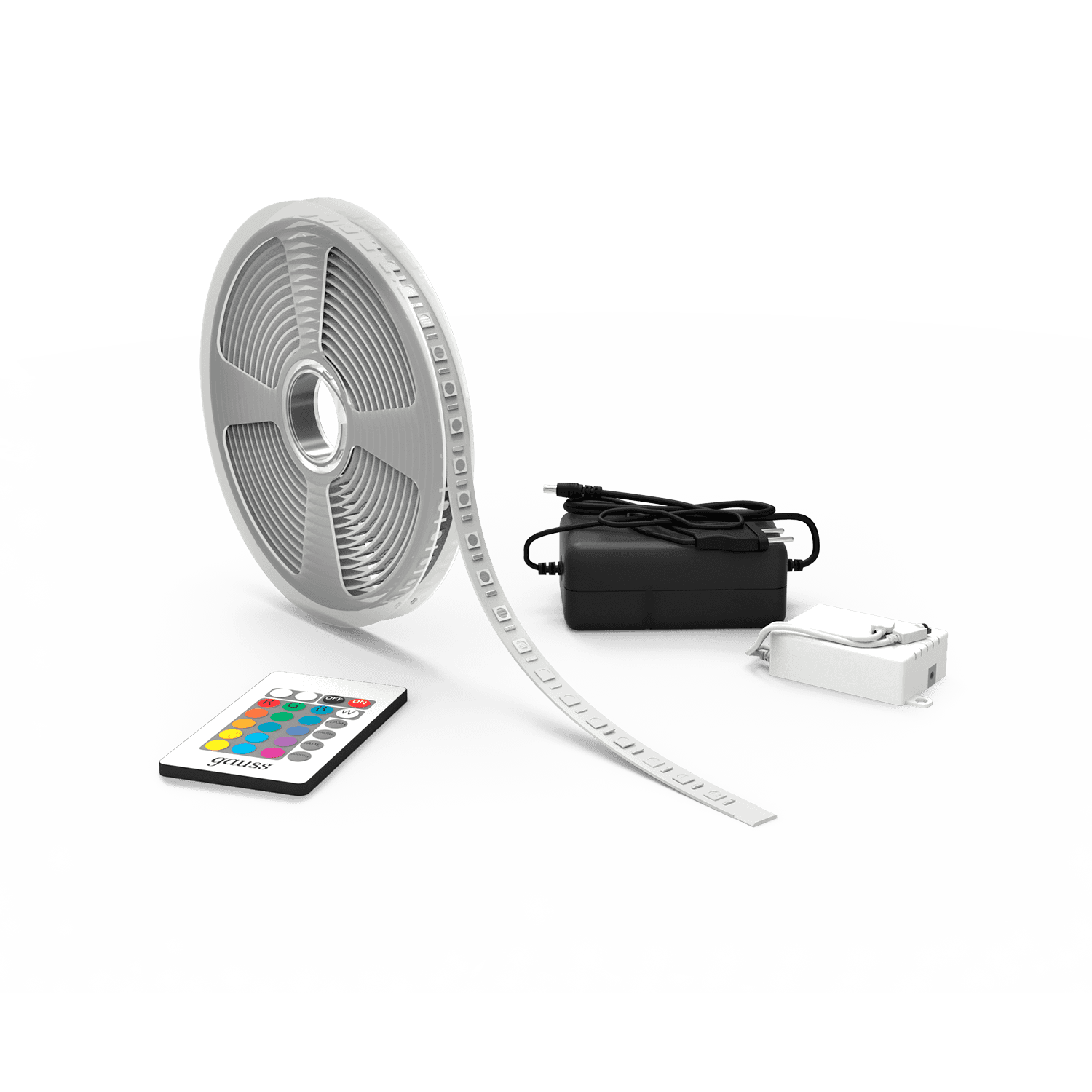 Gauss Лента Basic в комплекте 12V 10W/m 700lm/m RGB IP20 LED 3m 1/50 BT041 — миниатюра 5