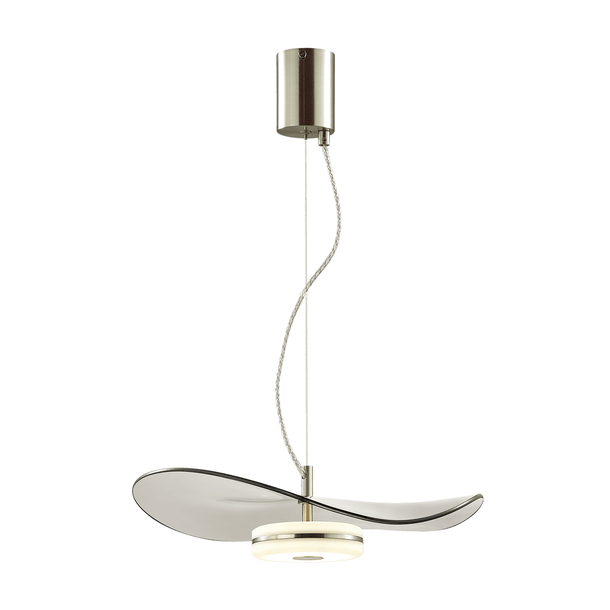 Odeon Light 4858/13L L-VISION ODL_EX21 никель/дымчатый/стекло Подвес LED 1*13W 4000K FLUENT — миниатюра 2