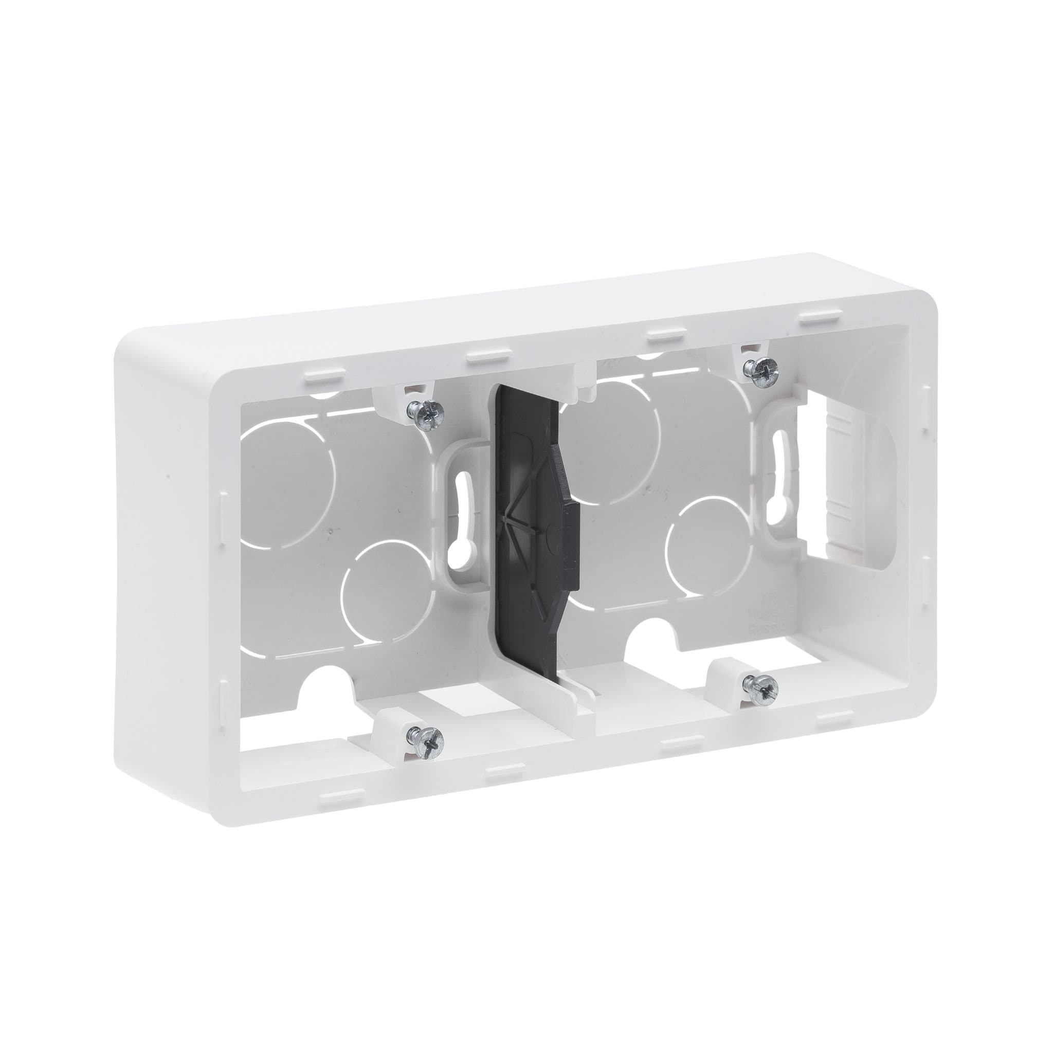 Legrand INSPIRIA Белый Коробка накладного монтажа - 2 поста 673990 — миниатюра 3