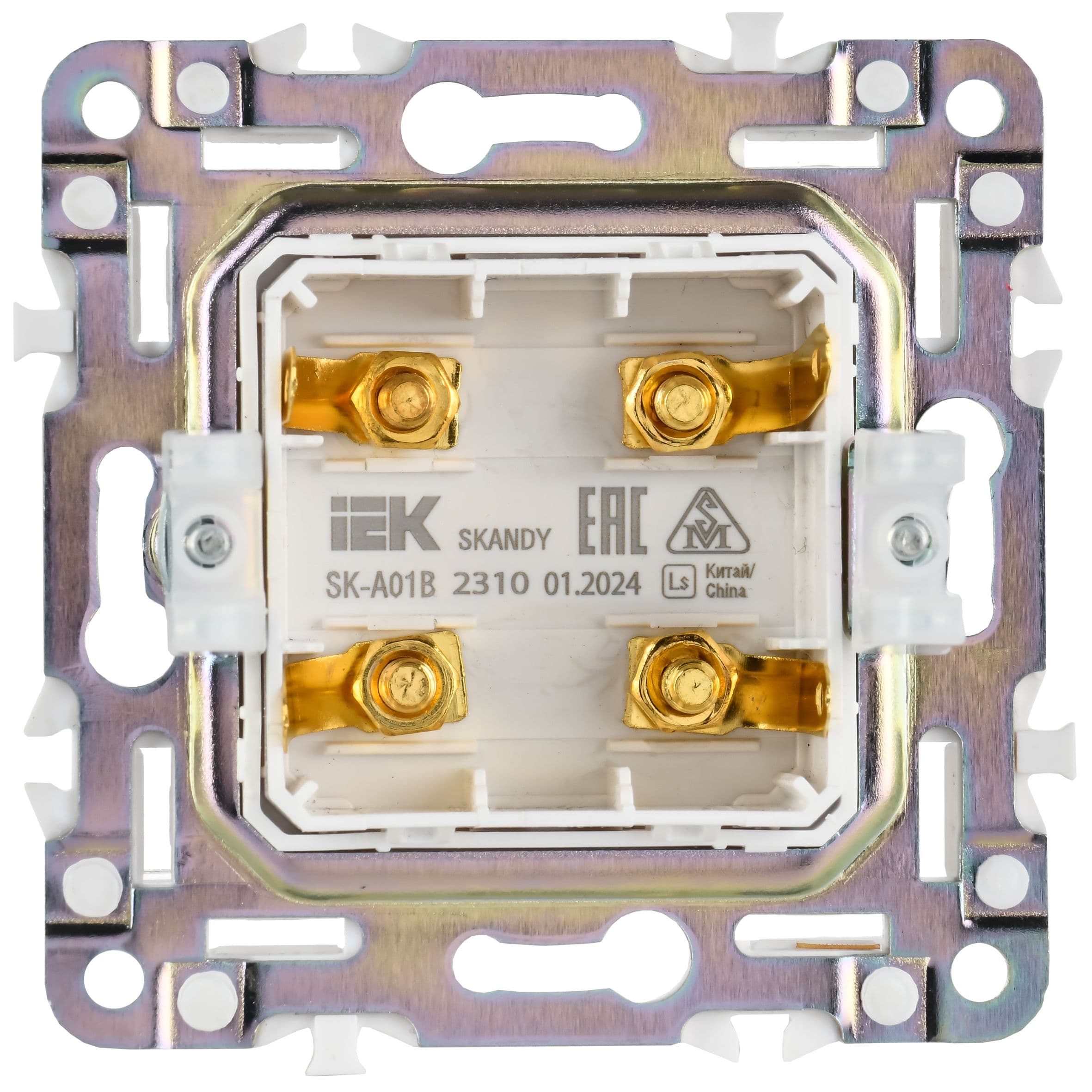 IEK SKANDY Бежевый Аудиорозетка 4-ая SK-A01B — миниатюра 3