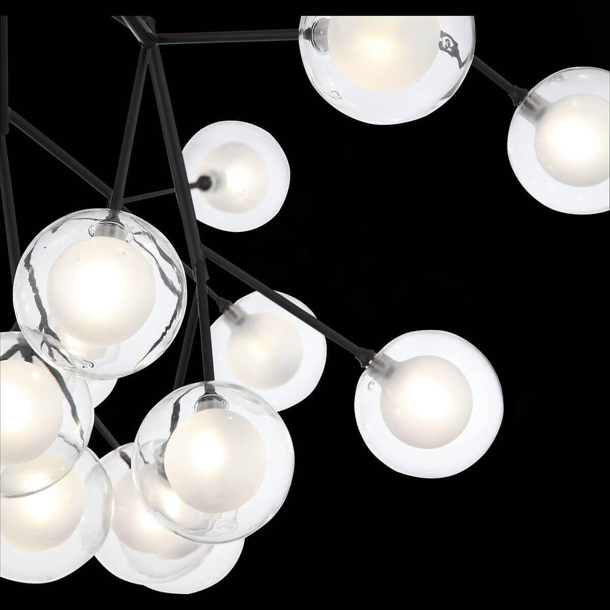ST Luce SL376.403.27 Светильник подвесной Черный/Прозрачный, Белый G4 LED 27*2W — миниатюра 4
