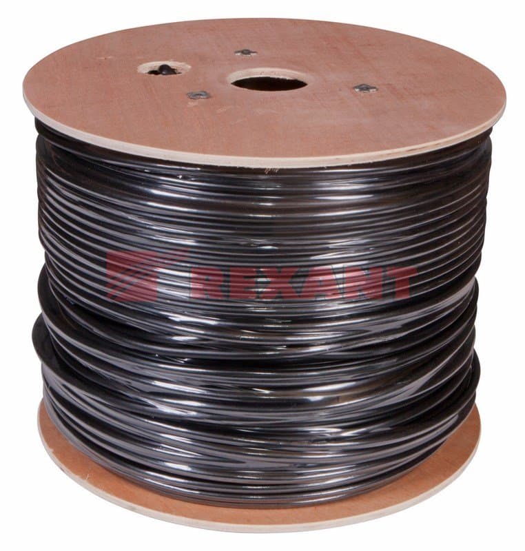 Кабель FTP 4PR 24AWG CAT5e 305м OUTDOOR Rexant 01-0146 — миниатюра 2