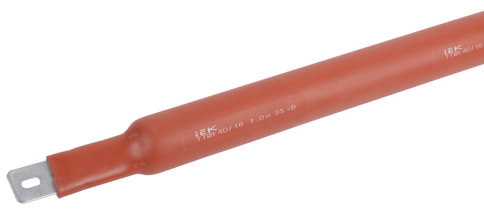 IEK Термоусаживаемая трубка ТТШт 40/16 35 кВ 2,5:1 красная 1м — миниатюра 2