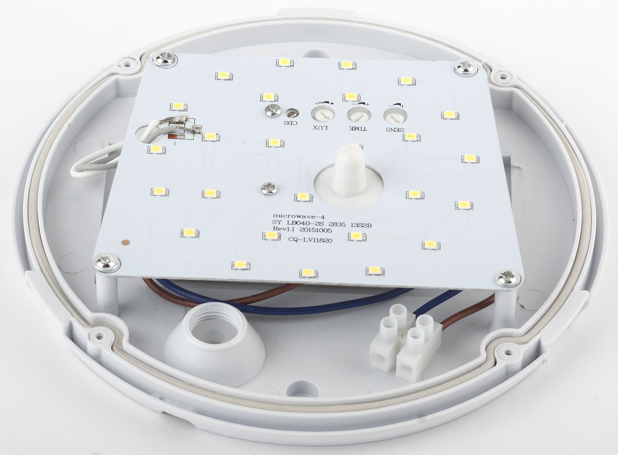 ЭРА SPB-1-08-MWS (W) Cветильник светодиодный IP54 8Вт 640Лм 4000К D180 КРУГ датчик движения — миниатюра 3