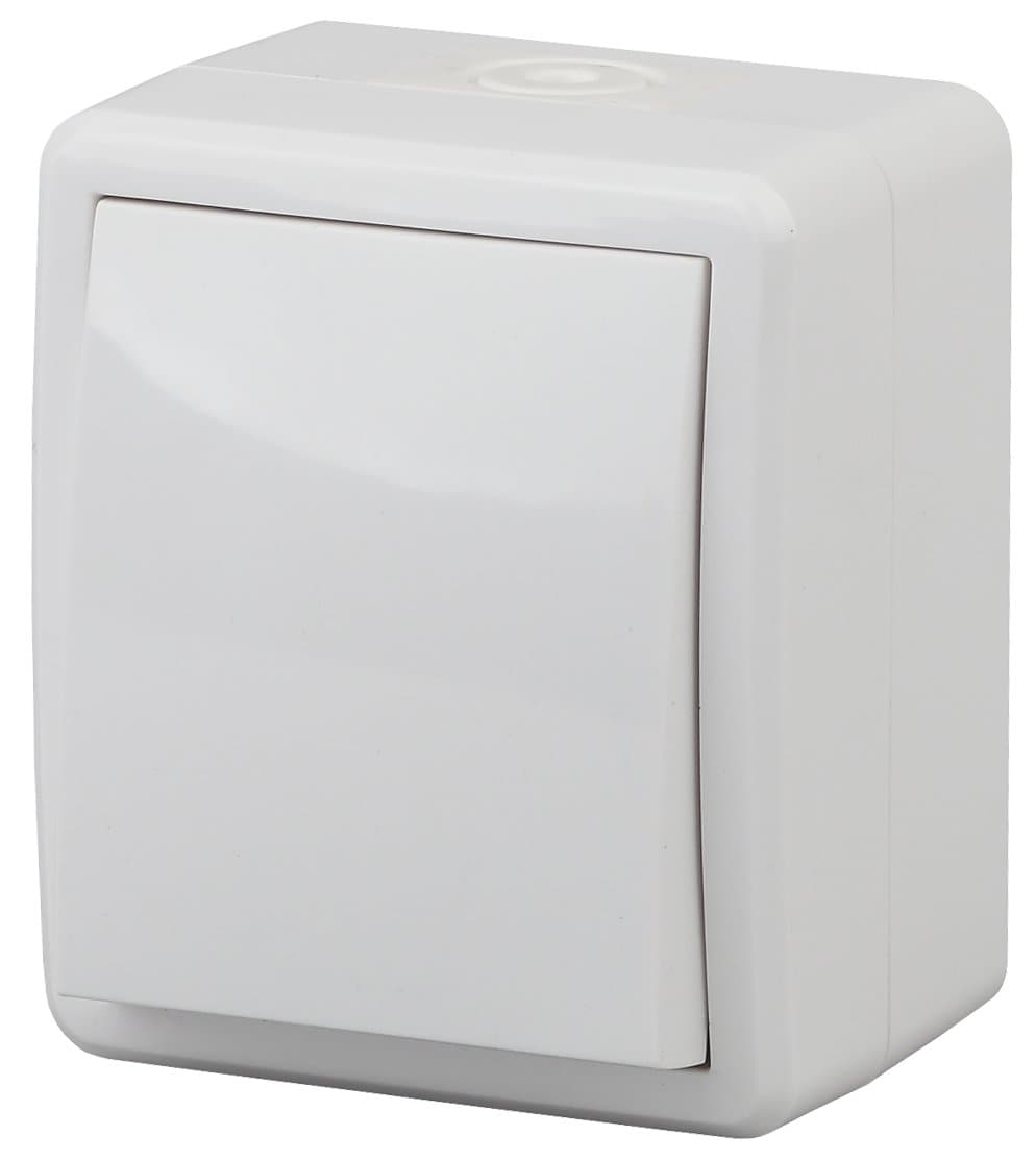 ЭРА 11-1403-01 Эксперт Белый Переключатель 1-кл ОУ IP54