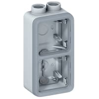Legrand Plexo Серый Монтажная коробка 2-ая вертикальная PG 069664 — миниатюра 2