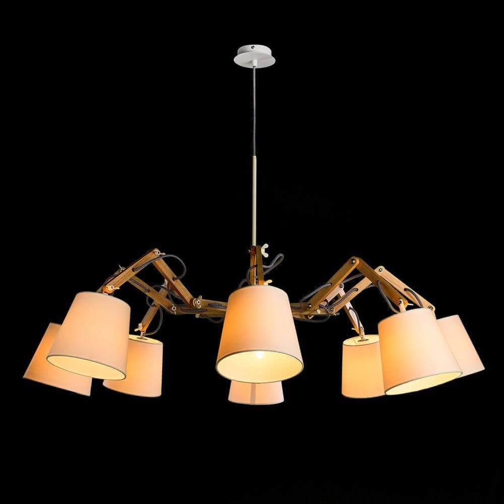 Arte Lamp Pinocchio Белая Люстра 40W E14 A5700LM-8WH — миниатюра 5
