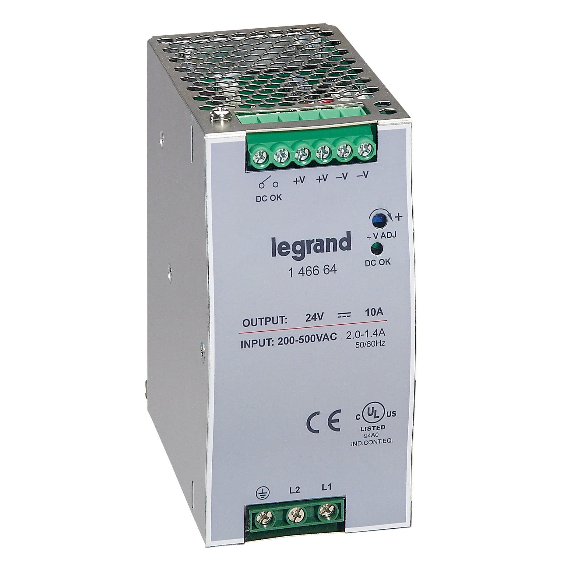 Legrand 1/2-фазный Импульсный источник питания 24В 240Вт10A 146664 — миниатюра 1