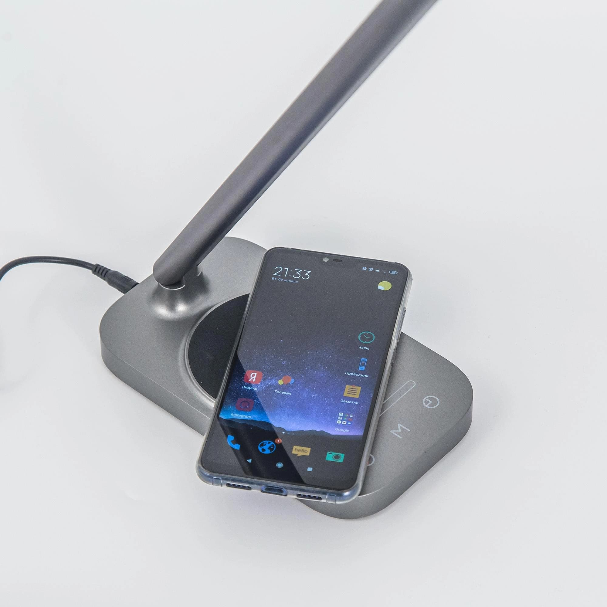 Citilux CL803052 Ньютон Графит, USB+Qi — миниатюра 7