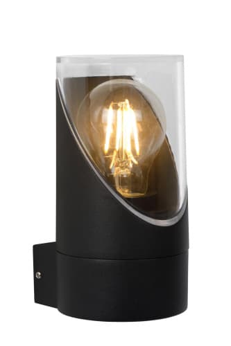 Lucide NORMAN Светильник настенный Outdoor Ø 9 cm 1xE27 IP65 Black 15805/01/30
