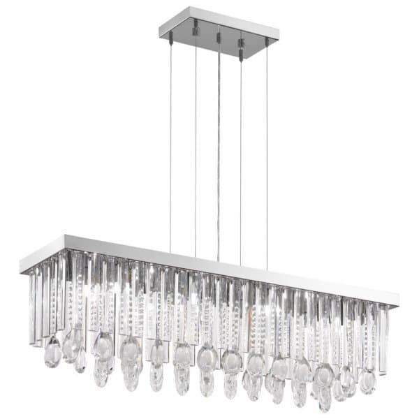 Eglo Люстра CALAONDA, 11х33W(G9), 960х230, H1100, хром/хрусталь 93423 — миниатюра 1
