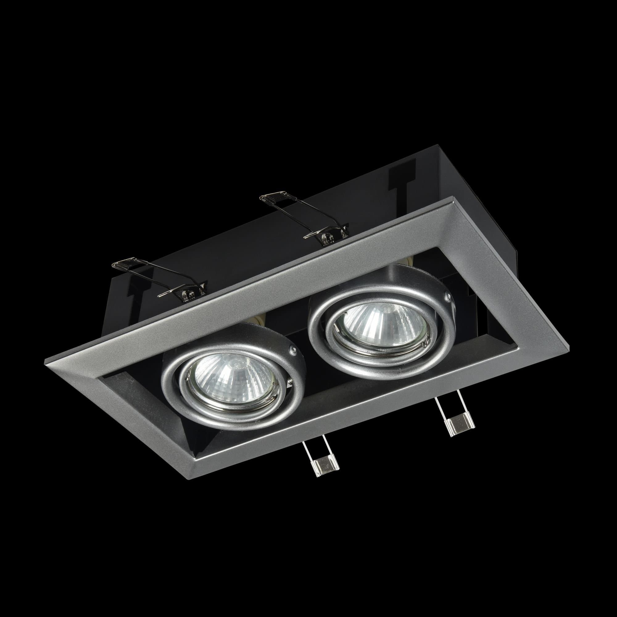 Maytoni DownLight Metal Серый Встроенный светильник 2xGU10 50W DL008-2-02-S — миниатюра 4