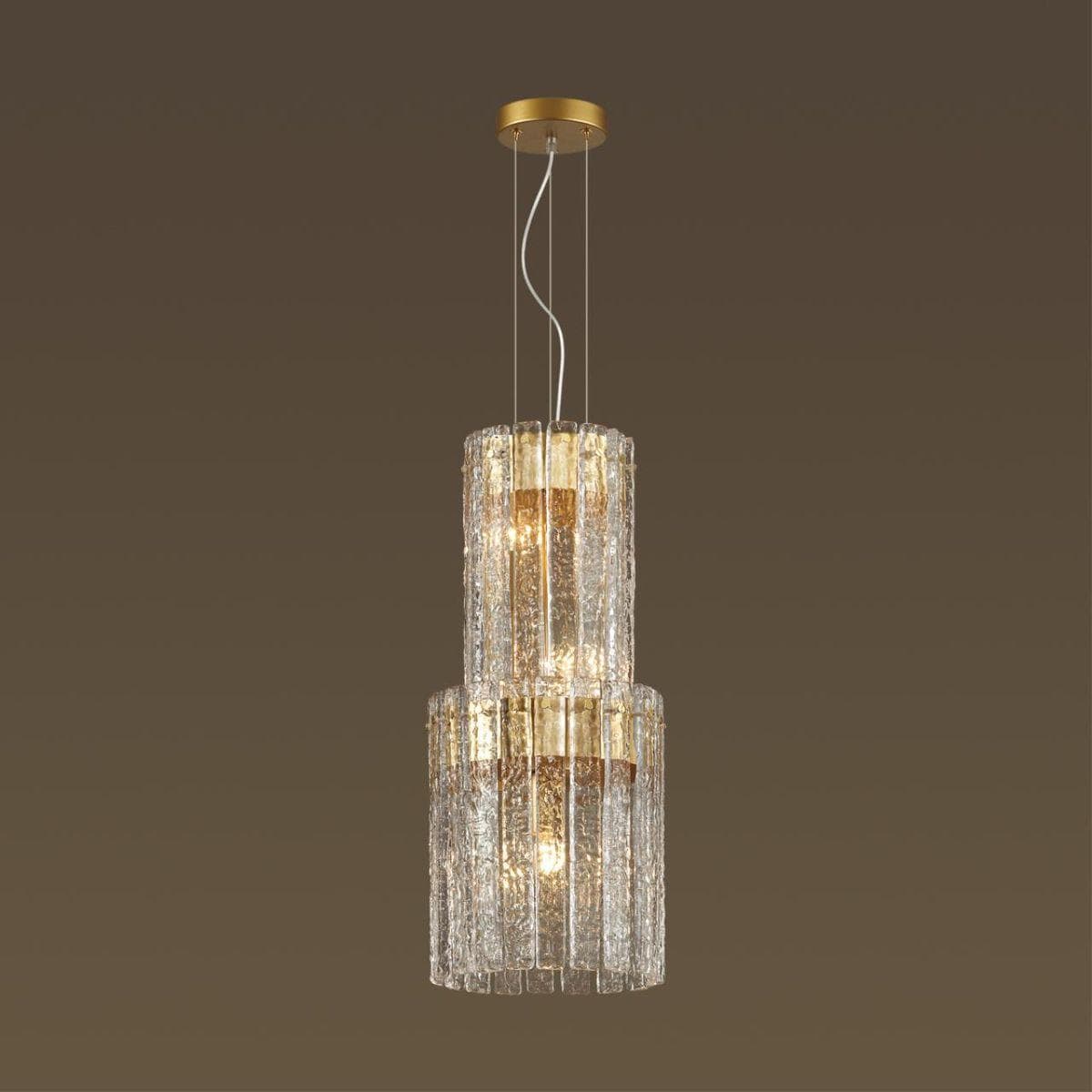 Odeon Light 4938/4 HALL ODL22 367 матов.золотой/прозрачный/стекло/ Люстра E14 4*40W MERKALE — миниатюра 4