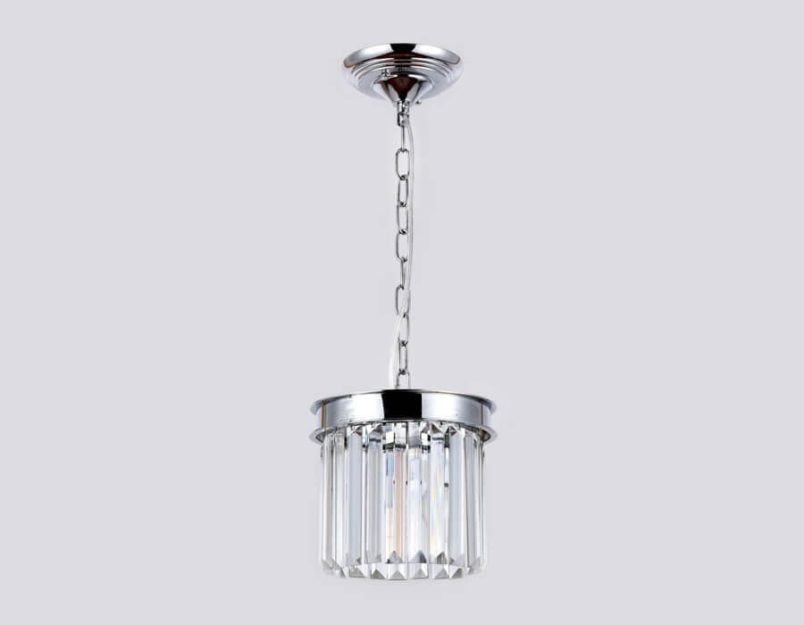 Ambrella Подвесной светильник с хрусталем TR5101 CH/CL хром/прозрачный E14 max 40W D200*575 — миниатюра 3