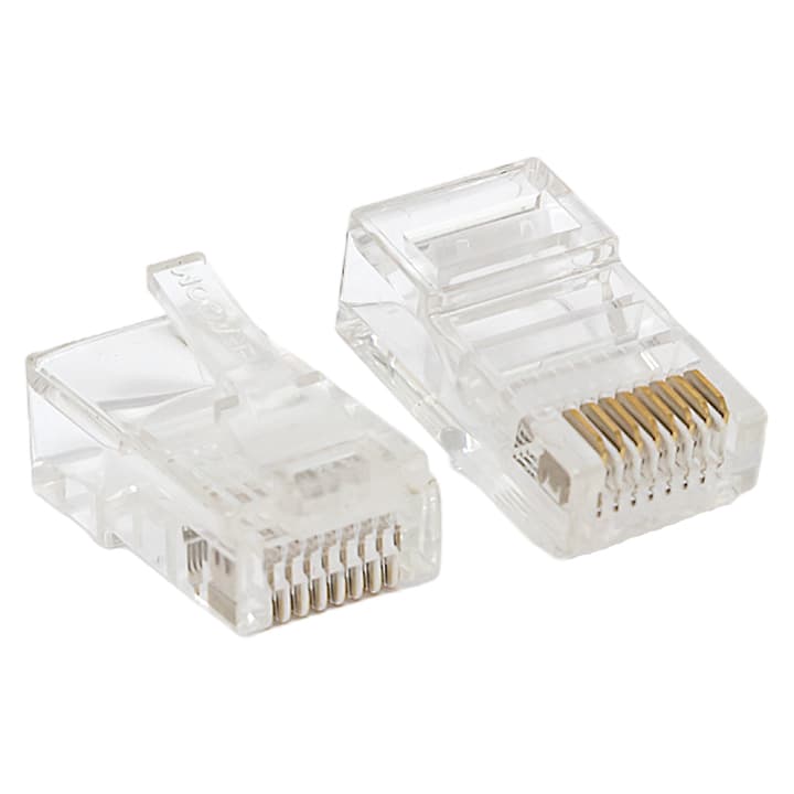 EKF Коннектор RJ-45 TERACOM неэкранированный 8P8C Cat.5E универсальный (упак.10шт)