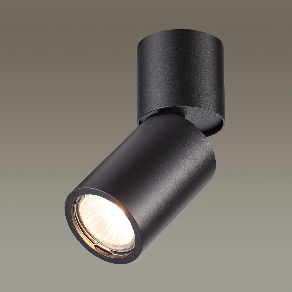 Odeon Light 3896/1C ODL20 205 черный/металл Потолочный поворотный светильник GU10 50W DUETTA — миниатюра 2