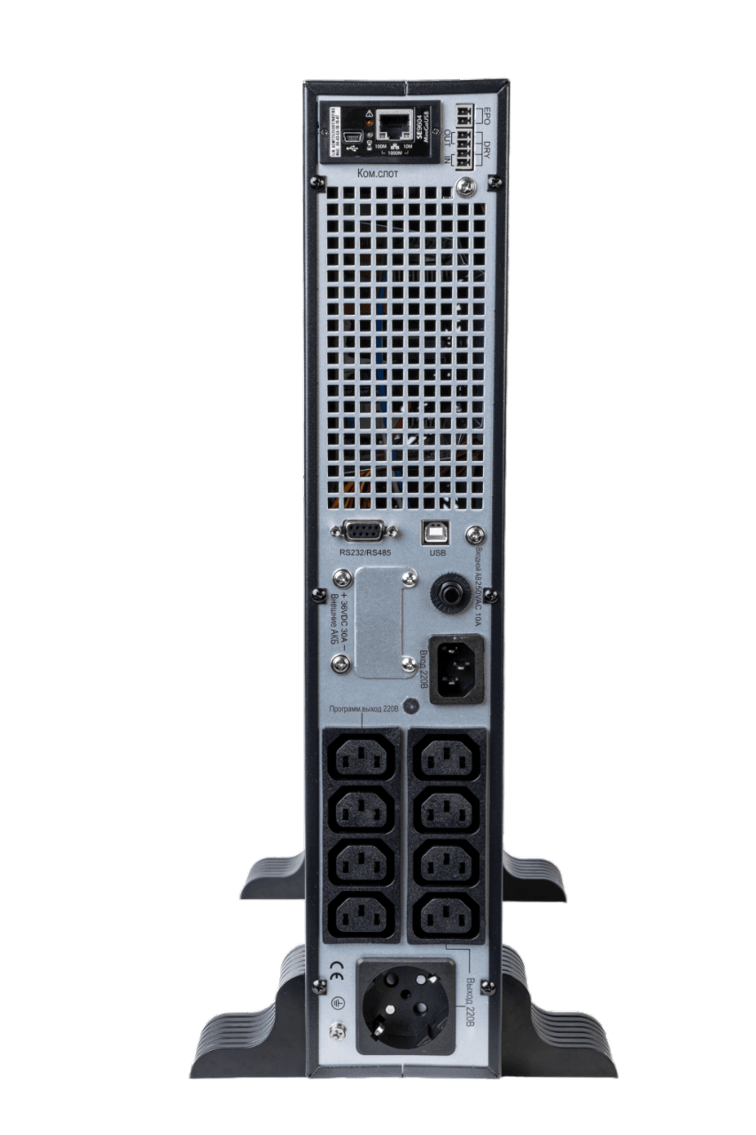 Systeme Electric ИБП SRTSE 2 поколения 1000 ВА/Вт, 2U, 8 C13+1 Schuko, USB, RS-232, сухие контакты, SNMP-карта — миниатюра 4