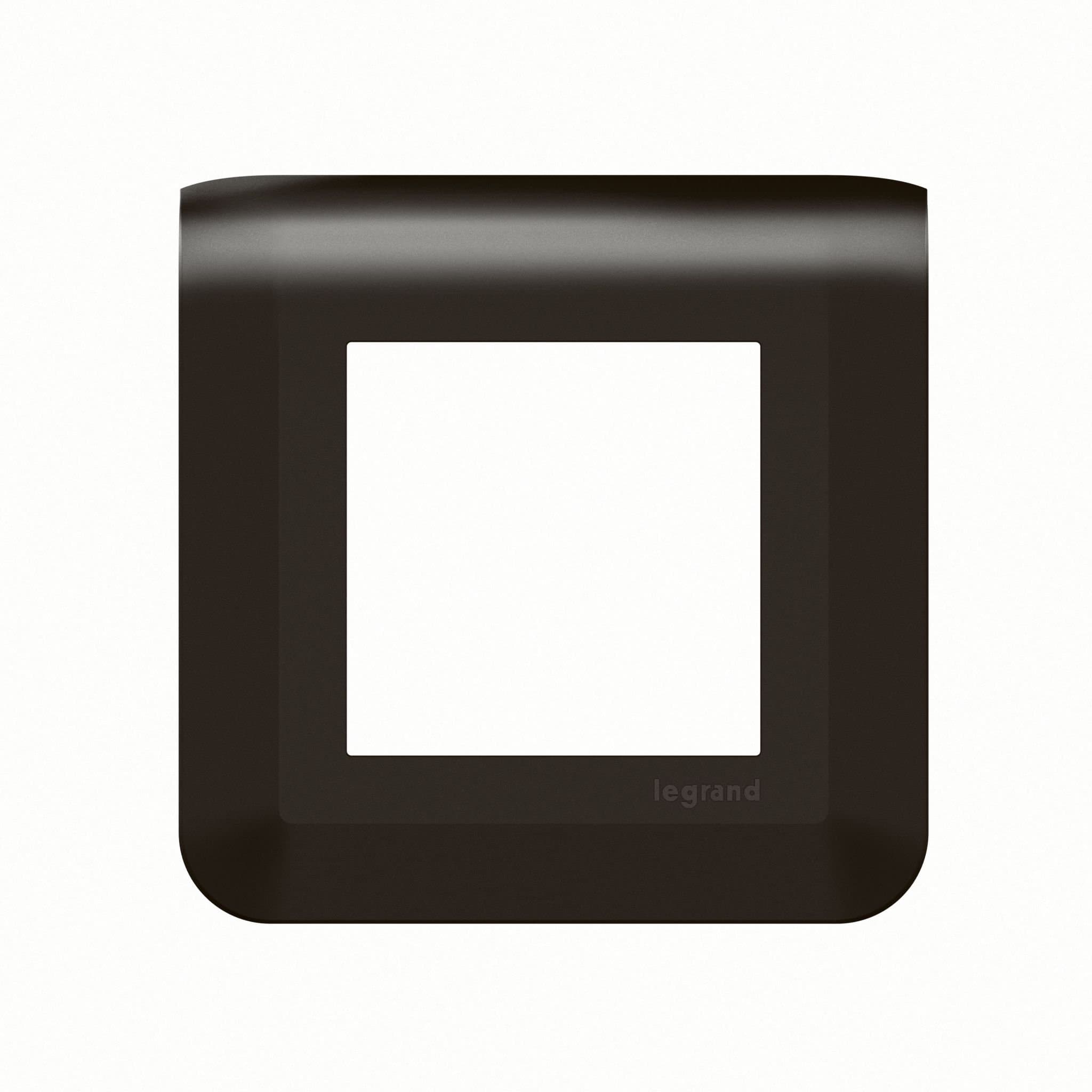 Legrand Mosaiс Рамка - Программа Mosaic - 2 модуля - матовая черная 079042L — миниатюра 3
