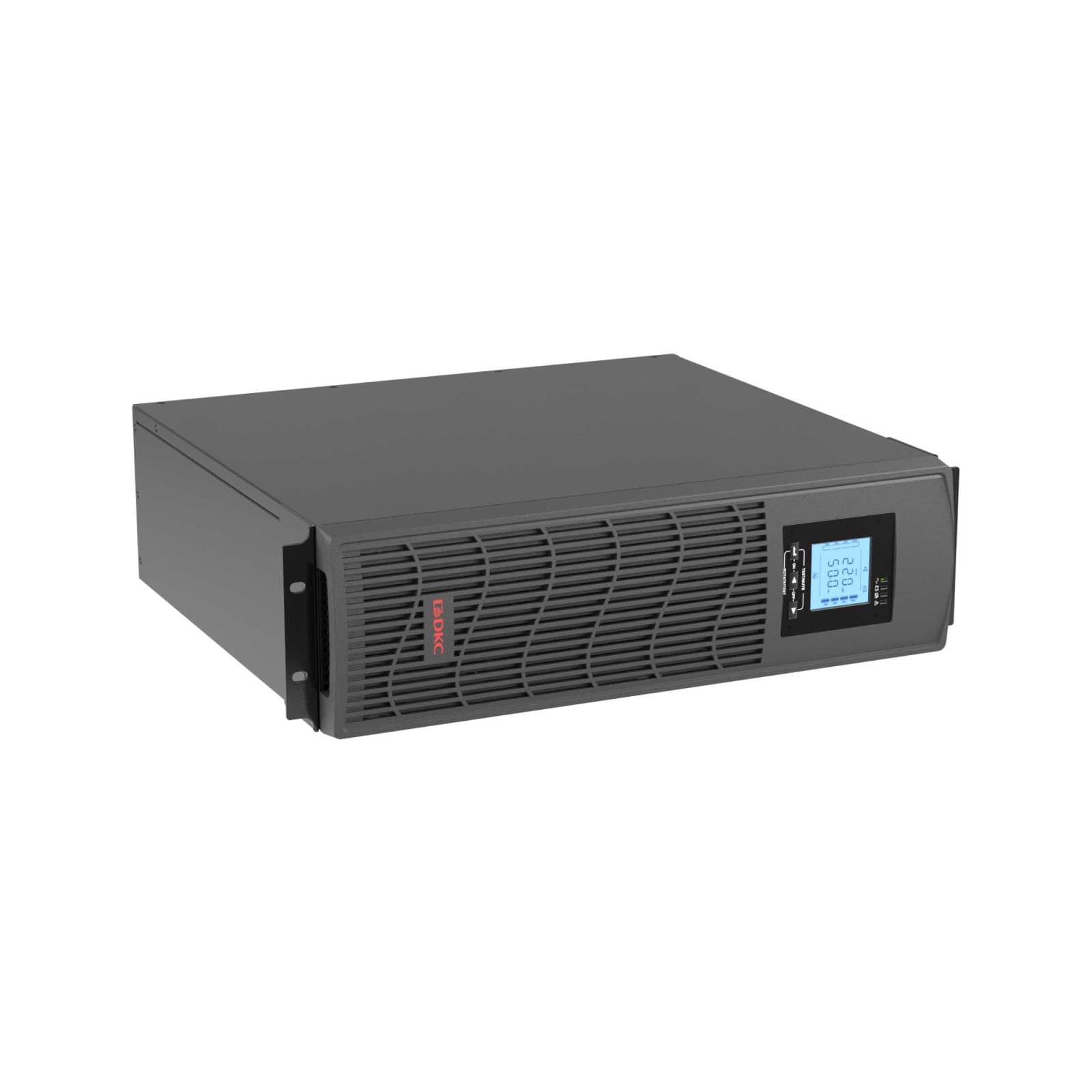 DKC Линейно-интерактивный ИБП ДКС серии Info Rackmount Pro,3000 ВА/2400Вт,1/1, USB, RJ45, 6xIEC C13, Rack 3U, SNMP/AS400 slot, 4x9Aч — миниатюра 2
