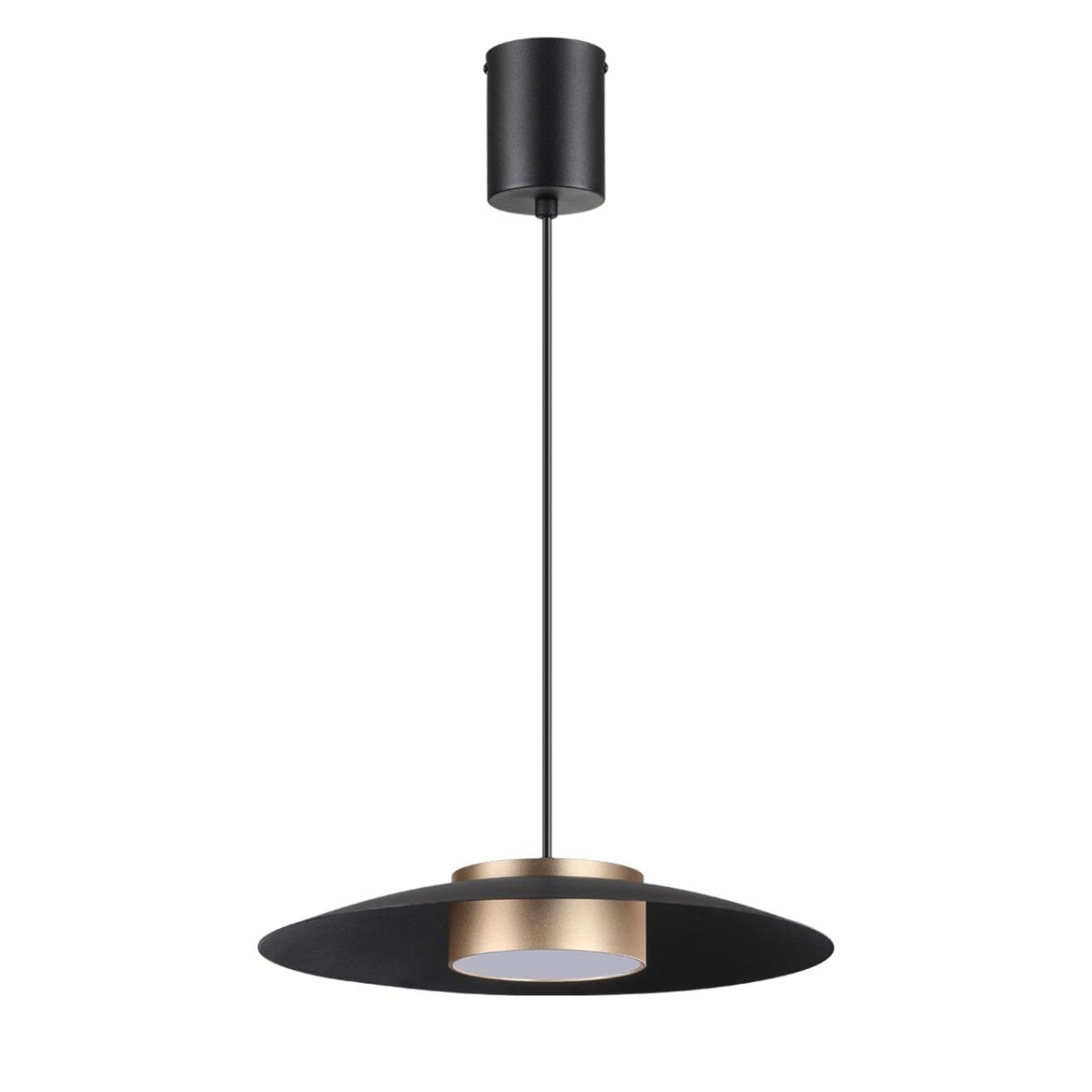 Novotech 358591 OVER NT21 000 черный/золото Светильник накладной светодиодный, провод 2м IP20 LED 4000K 18W 220-240V PILZ