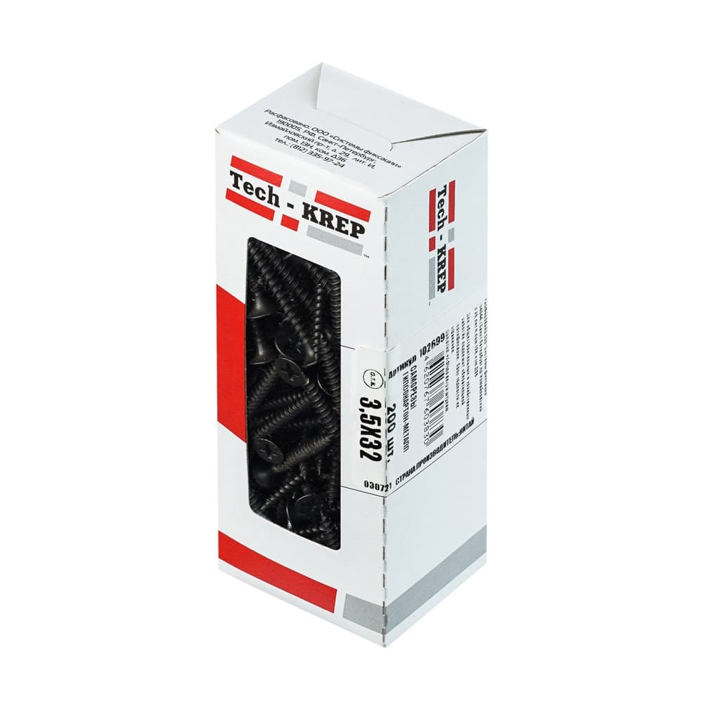 Tech-Krep Саморез ШСГМ 3,5х32 (200 шт) - коробка с ок. 102699 — миниатюра 1