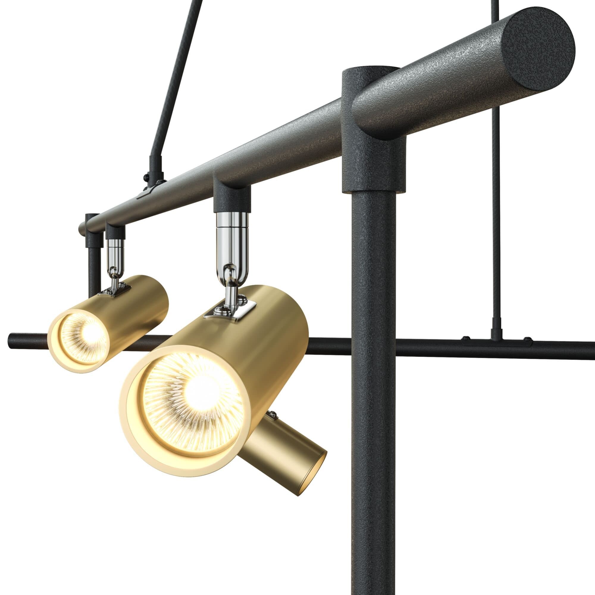 Maytoni Technical Черный с Золотом Светильник подвесной MOD128PL-06GB — миниатюра 4