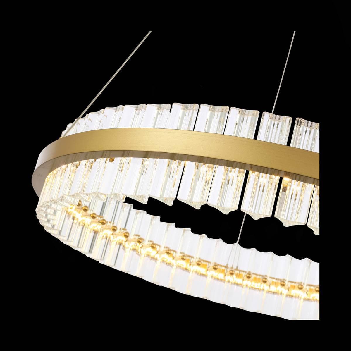 ST Luce SL383.213.01 Светильник подвесной Матовое золото/Прозрачный LED 1*44W — миниатюра 3
