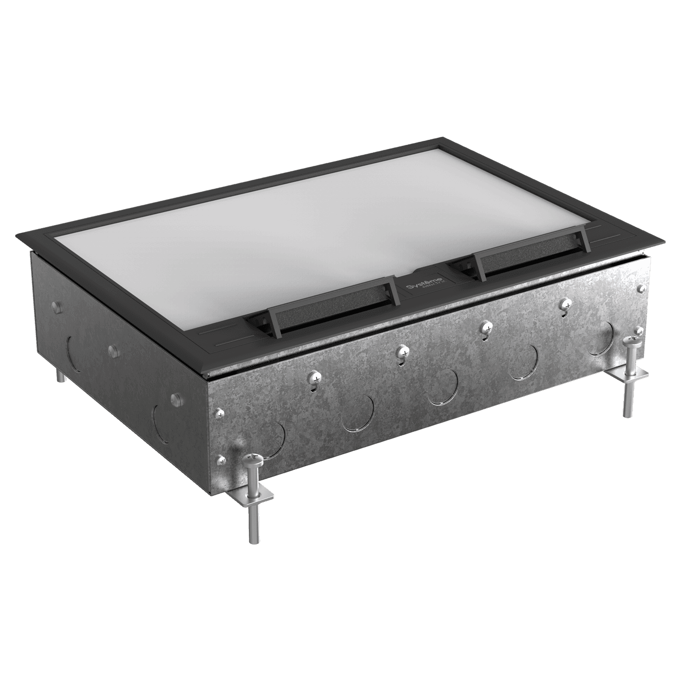 Systeme Elecrtic MultiDesk Люк на 16 модулей IP40 для бетонных полов с монтажной коробкой, тип MDK10 — миниатюра 4