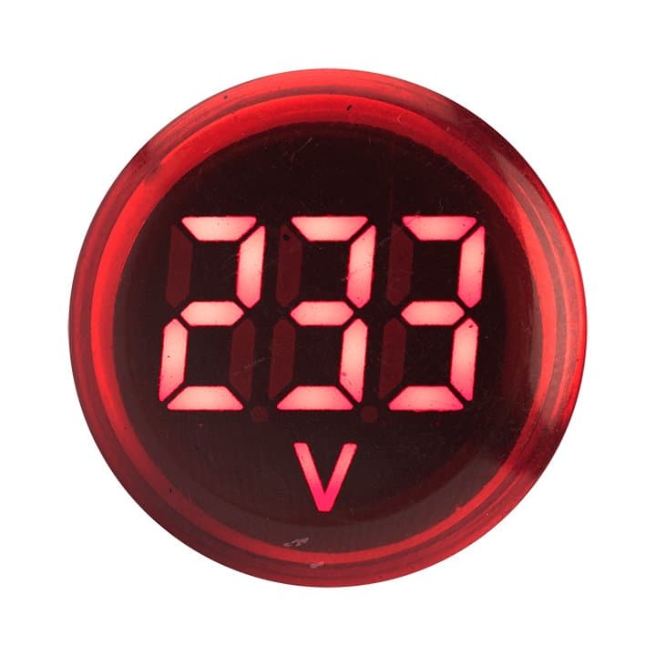 EKF PROxima Индикатор значения напряжения красный ED16-22VD — миниатюра 2