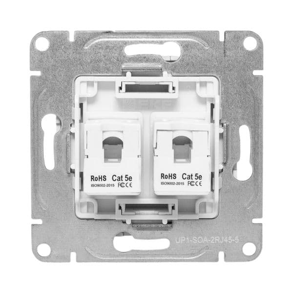 EKF Механизм розетки RJ45 (cat5), алюминий Эпика — миниатюра 7