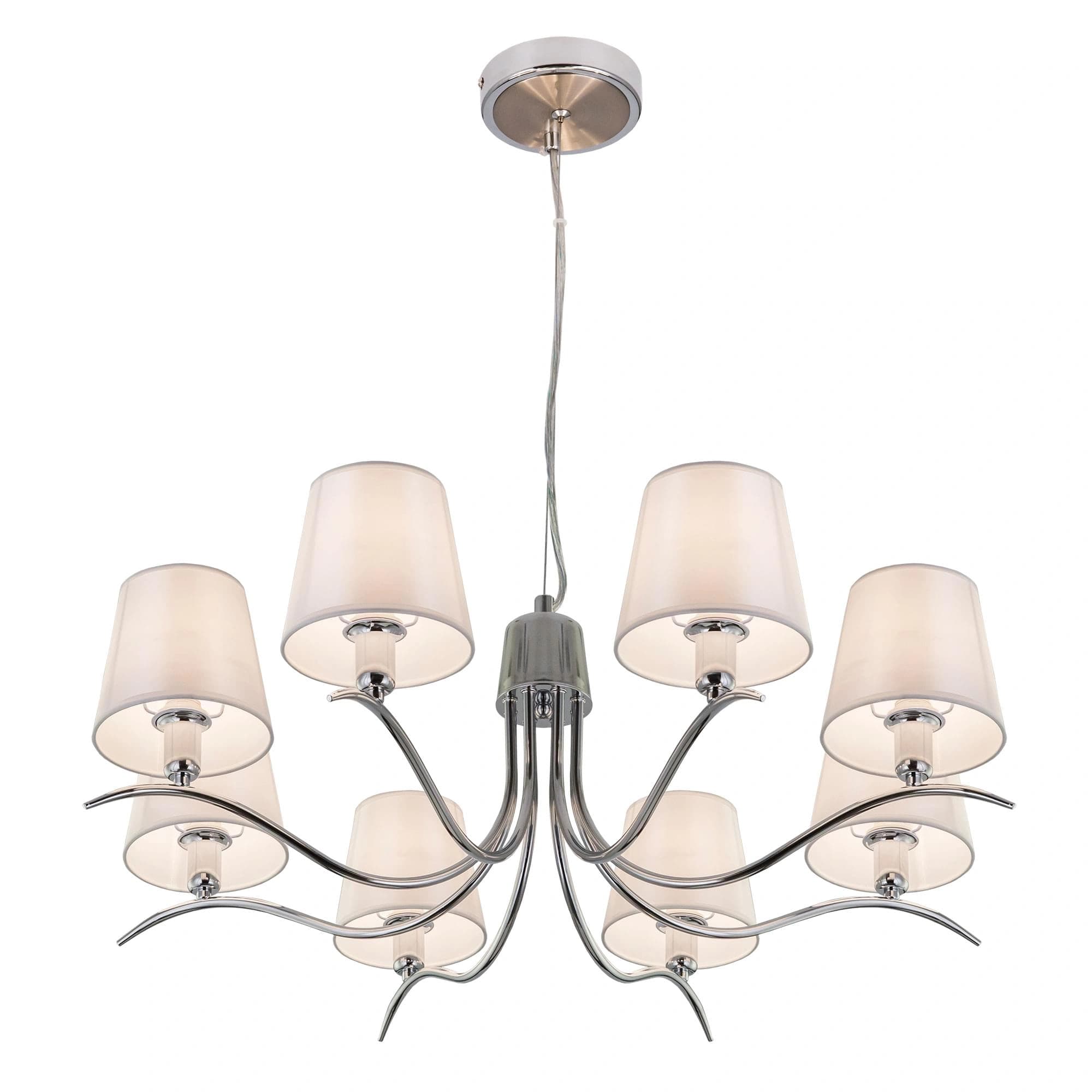 Citilux CL439181 Эмма Хром+Белый Светильник Люстра